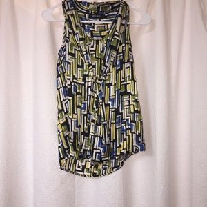 NWT Nine West sleeveless silk office shirt